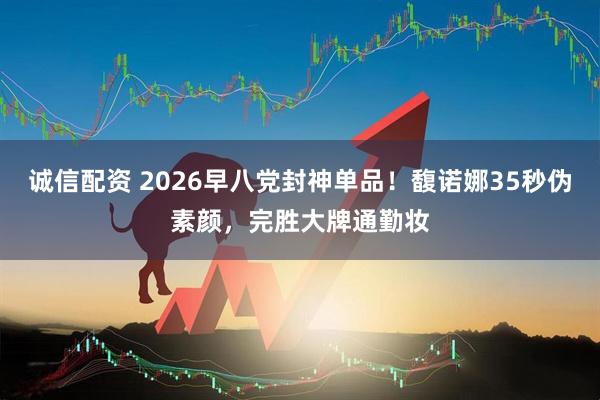 诚信配资 2026早八党封神单品！馥诺娜35秒伪素颜，完胜大牌通勤妆